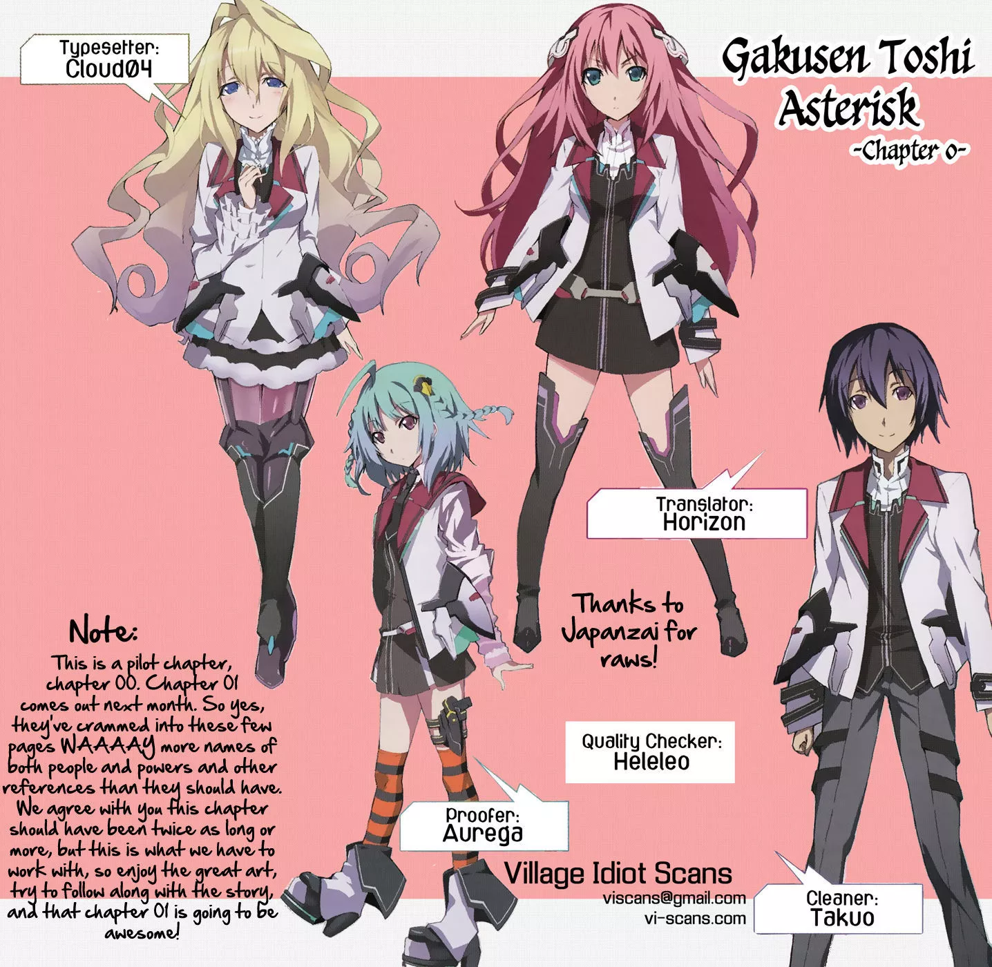 Read Gakusen Toshi Asterisk Chapter 0 Online