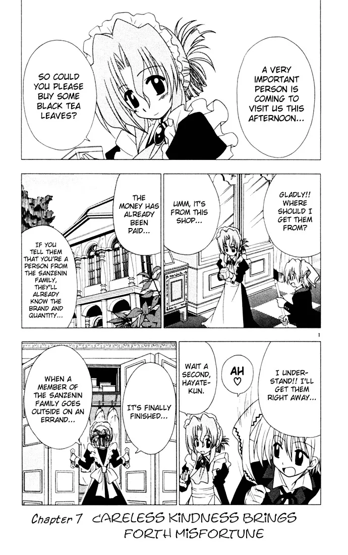 Read Hayate no Gotoku! Chapter 16 - Careless Kindness Brings Forth Misfortune Online