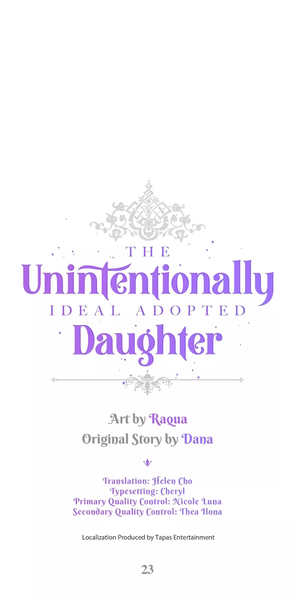 Read The Unintentionally Ideal Adopted Daughter Chapter 23 Online