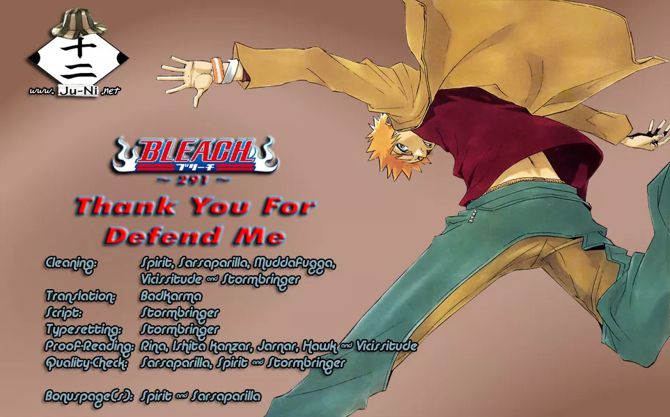 Read Bleach Chapter 291 - Thank You For Defending Me Online