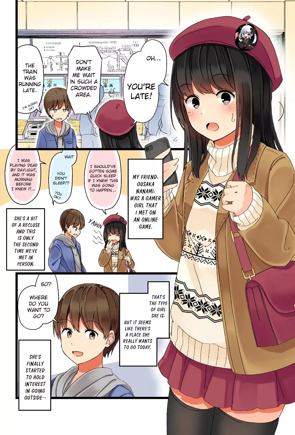 Read Hanging Out With a Gamer Girl Chapter 2 - I Go To The Arcade With My Gamer Friend (1) Online