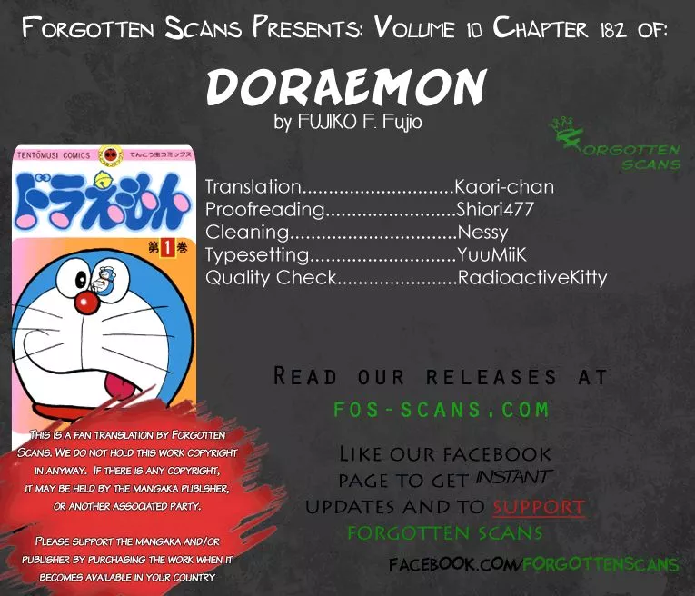 Read Doraemon Chapter 182 Online