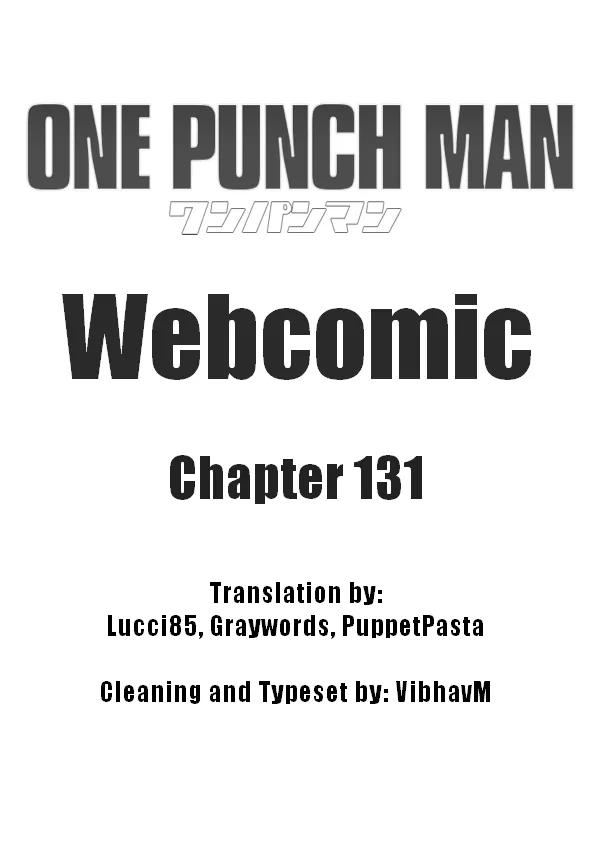 Read Onepunch-Man (ONE) Chapter 131 Online