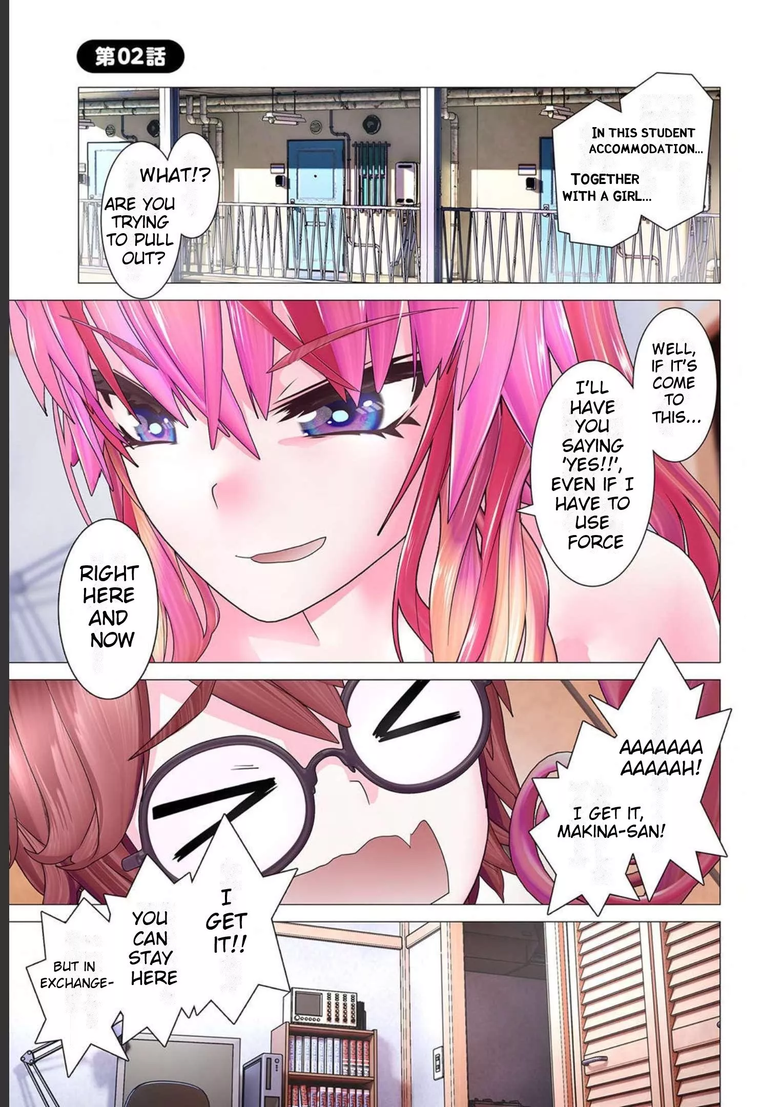 Read Kakushite! Makina-san!! (Official Colored) Chapter 2 - Makina-san Is In The Room Online
