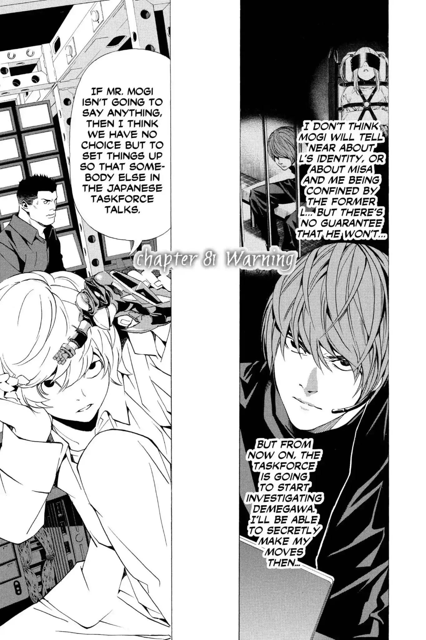 Read Death Note Chapter 81 - Warning Online