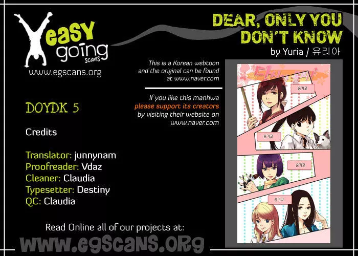 Read Dear, Only You Don’t Know! Chapter 5 Online