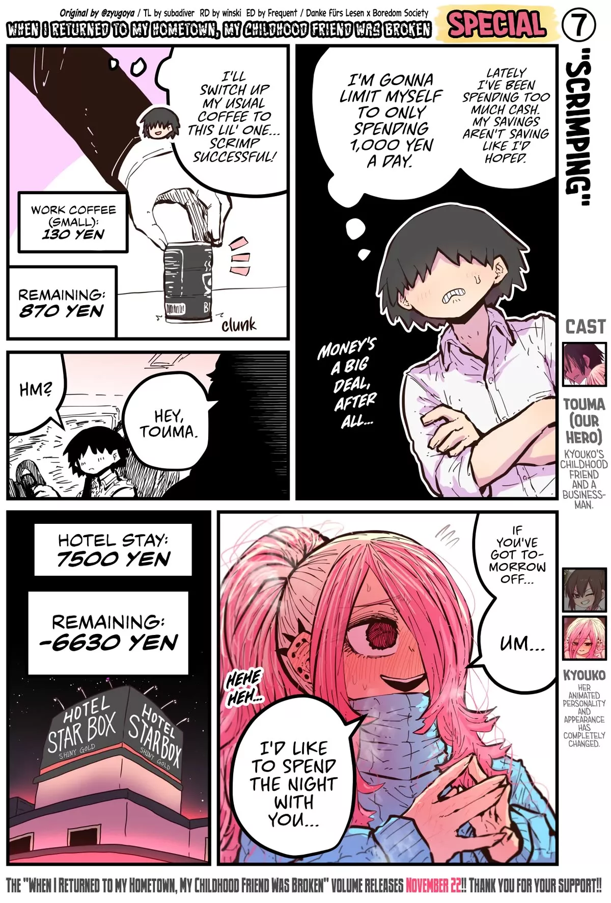 Read When I Returned to My Hometown, My Childhood Friend was Broken Chapter 50.7 - Volume Release Special 7 Online