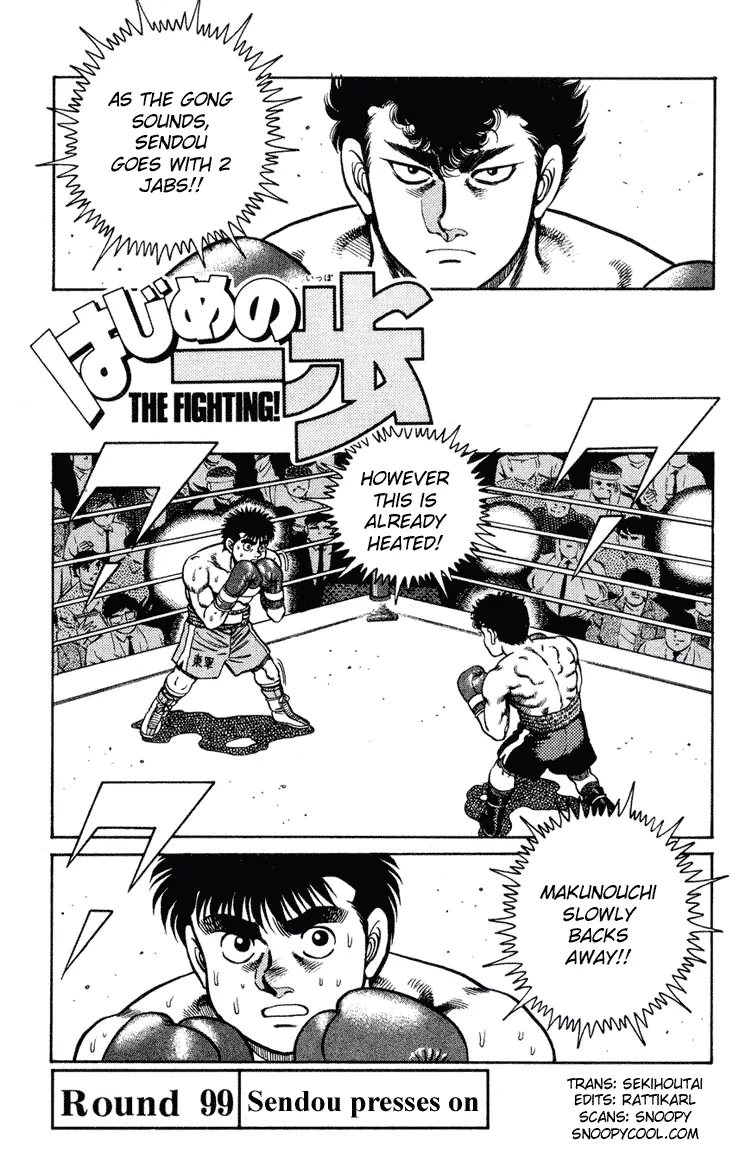 Read Hajime no Ippo Chapter 99 - Sendou Presses On Online