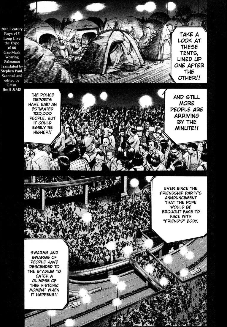 Read 20th Century Boys Chapter 166 - Gas-Mask Wearing Salesman Online