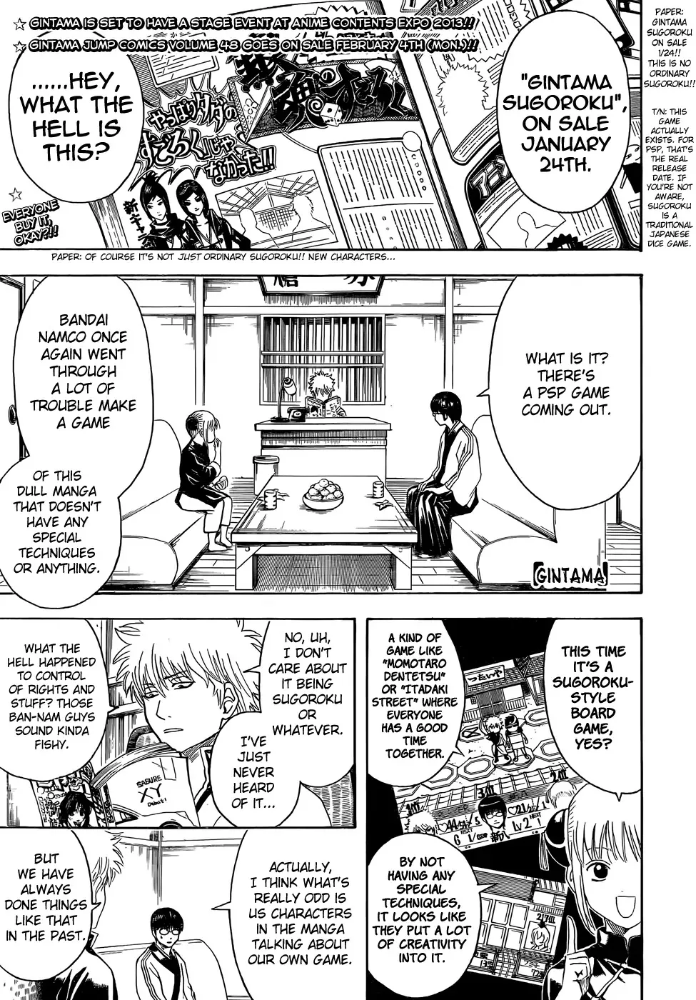 Read Gintama Chapter 430 - The Difference Between Godly Games and Shitty Games is Paper Thin Online