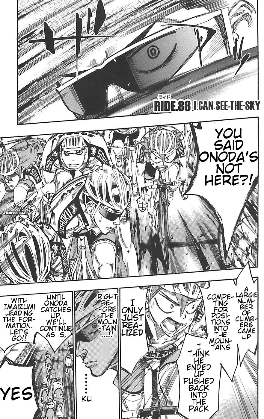 Read Yowamushi Pedal Chapter 88 - I Can See the Sky Online