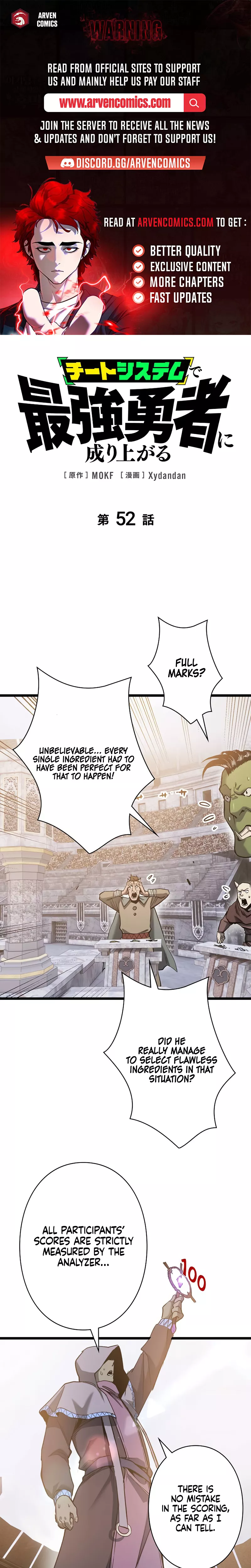 Read Become the Strongest Hero Through the Cheat System Chapter 52 Online
