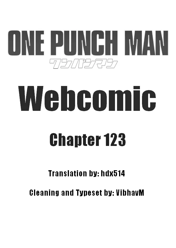 Read Onepunch-Man (ONE) Chapter 123 Online