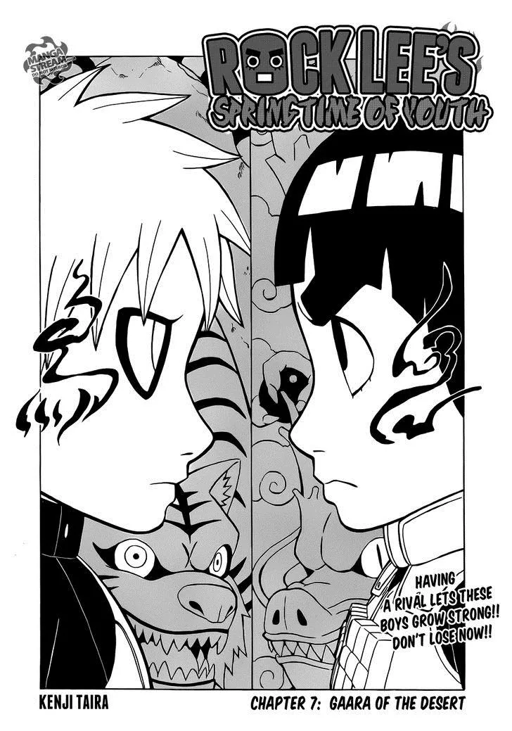 Read Rock Lee no Seishun Full-Power Ninden Chapter 7 - Gaara of the Desert Online