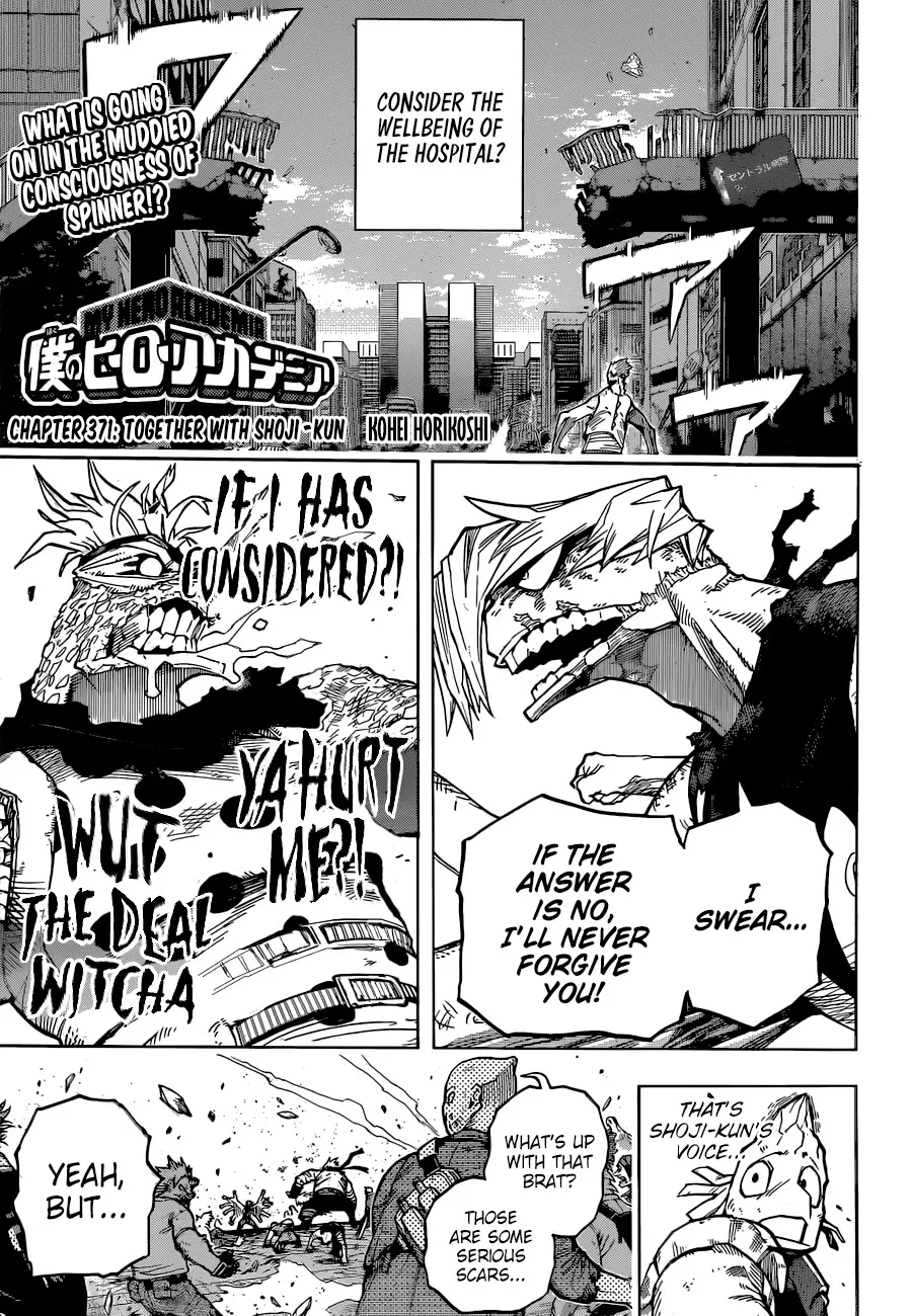 Read Boku no Hero Academia Chapter 371 - Together with Shoji-kun Online