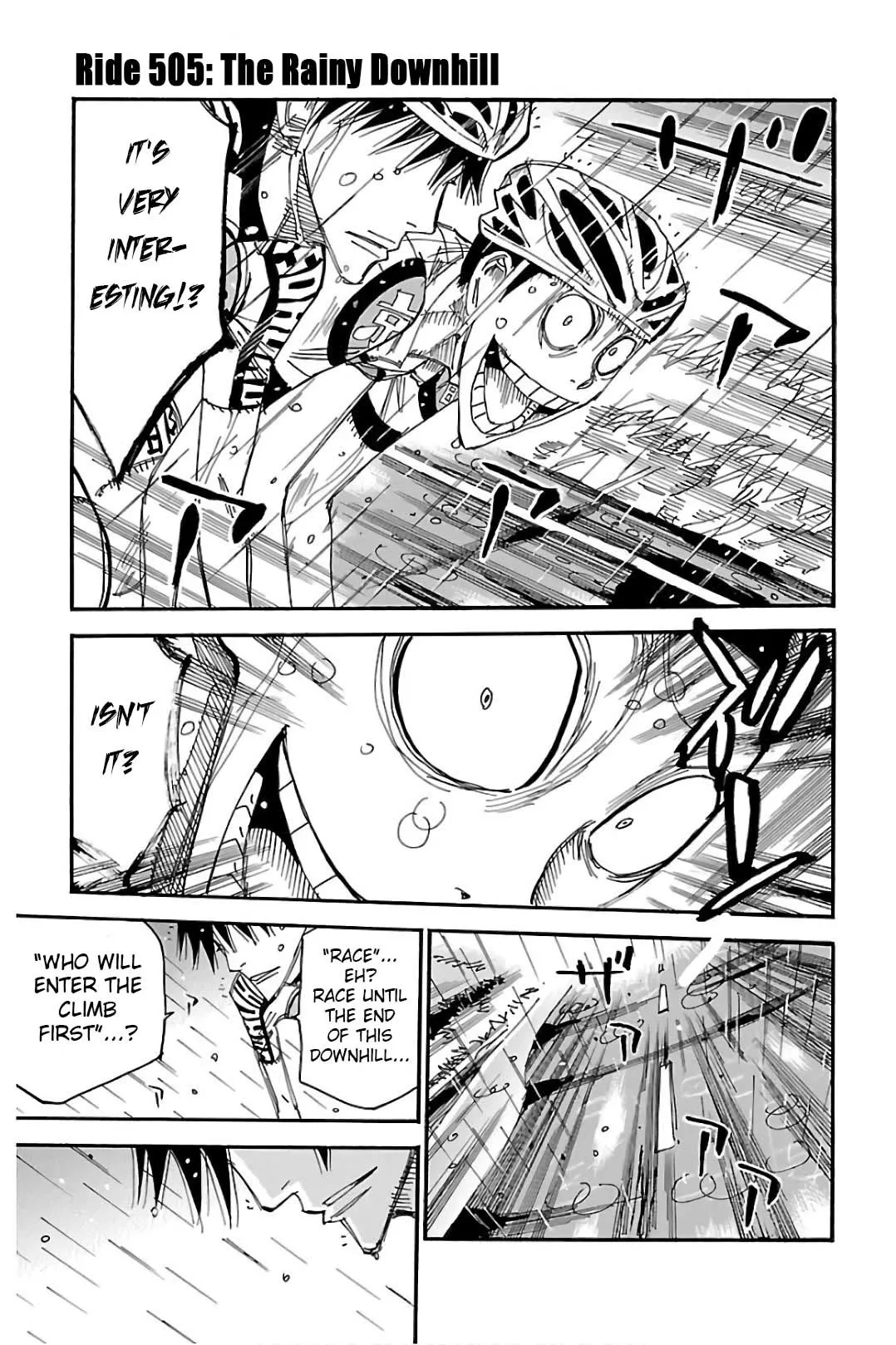 Read Yowamushi Pedal Chapter 505 - The Rainy Downhill Online