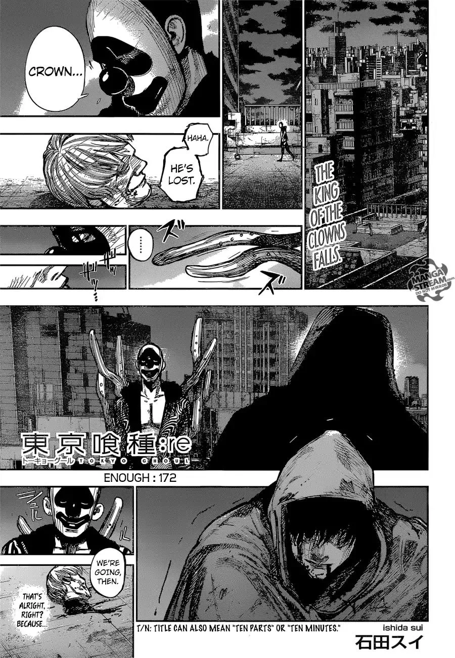 Read Tokyo Ghoul:re Chapter 172 Online