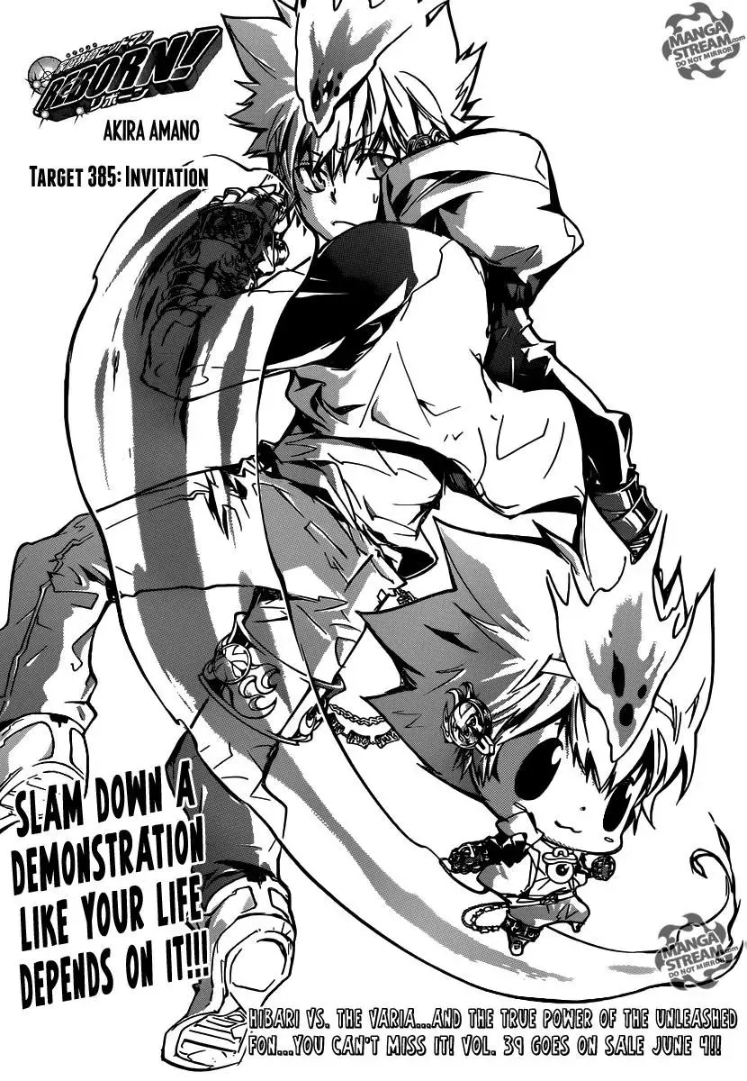 Read Katekyou Hitman Reborn! Chapter 385 - Invitation Online