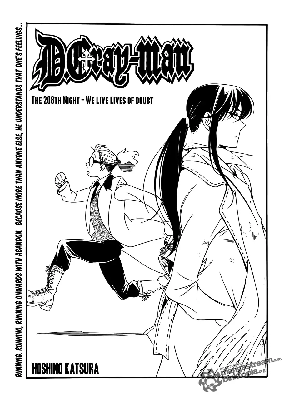 Read D.Gray-man Chapter 208 - We Live Lives of Doubt Online