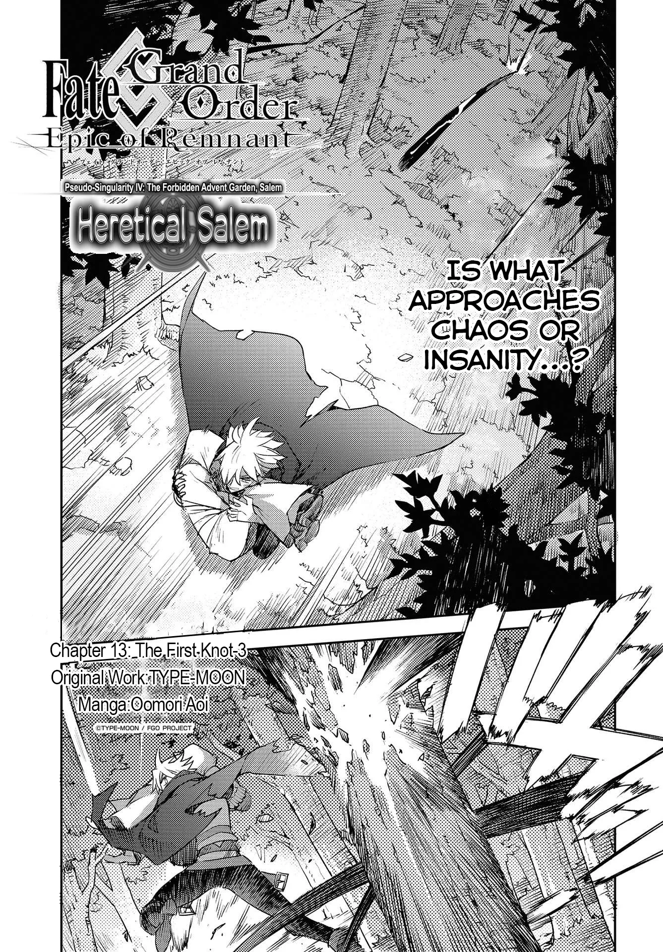Read Fate/Grand Order -Epic of Remnant- Pseudo-Singularity IV: The Forbidden Advent Garden, Salem – Heretical Salem Chapter 13 - The First Knot - 3 Online