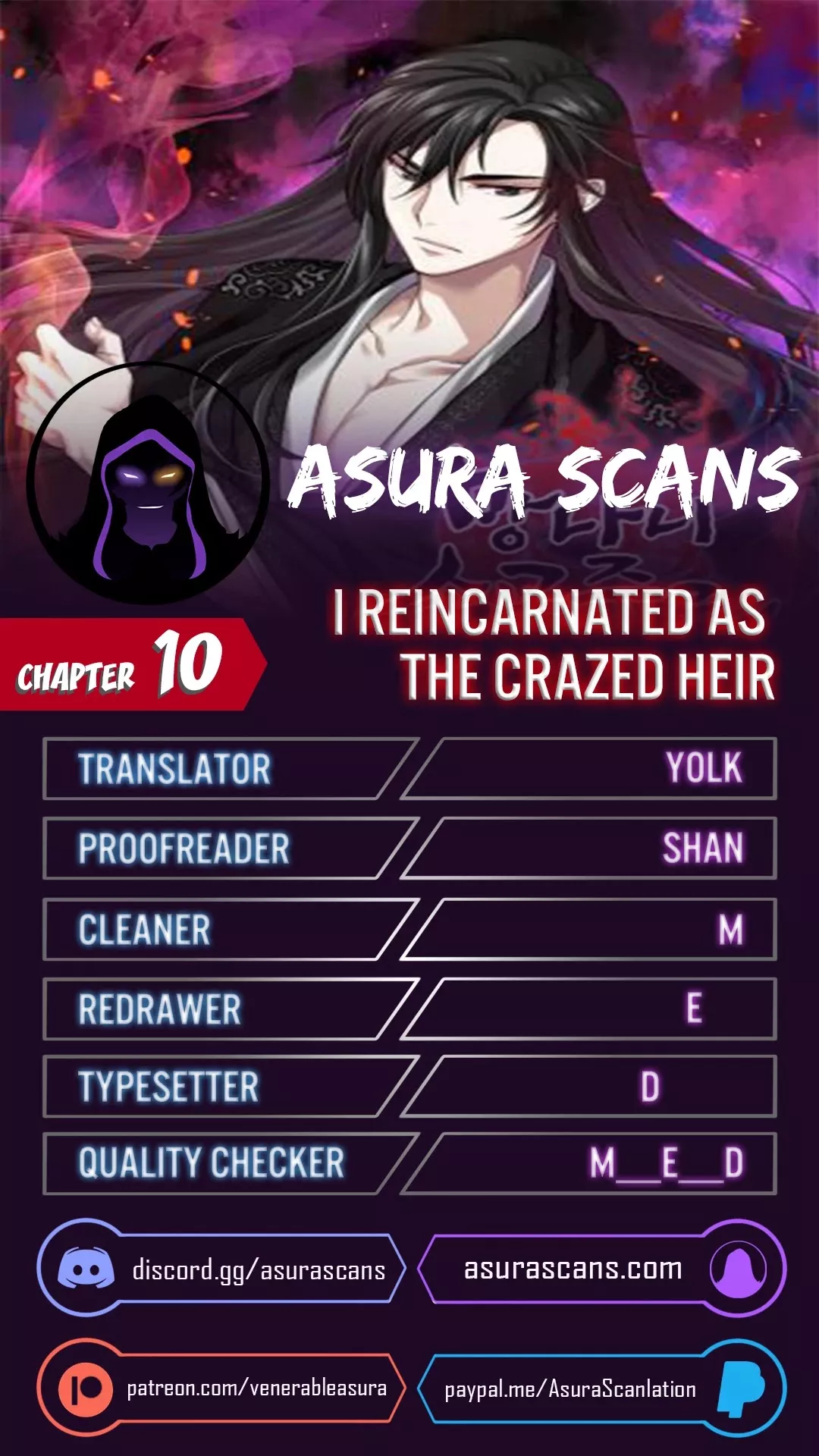 Read I Reincarnated as the Crazed Heir Chapter 10 Online