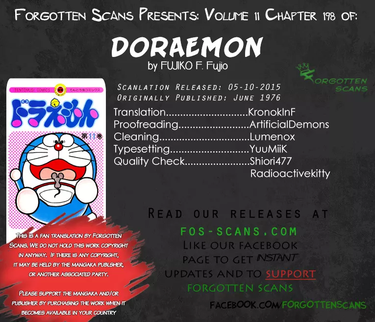 Read Doraemon Chapter 198 Online