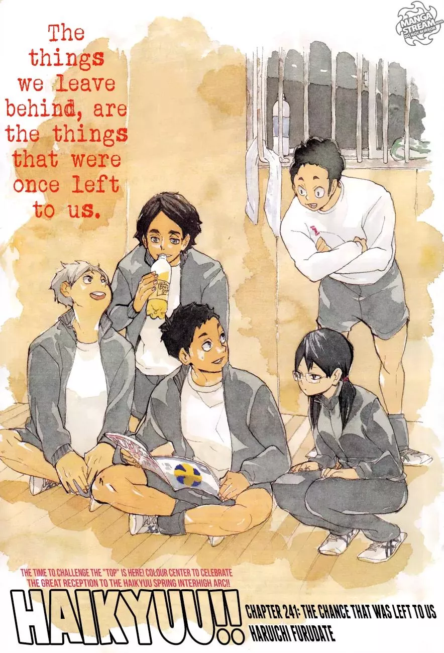 Read Haikyu!! Chapter 241 - The Chance That Was Left To Us Online