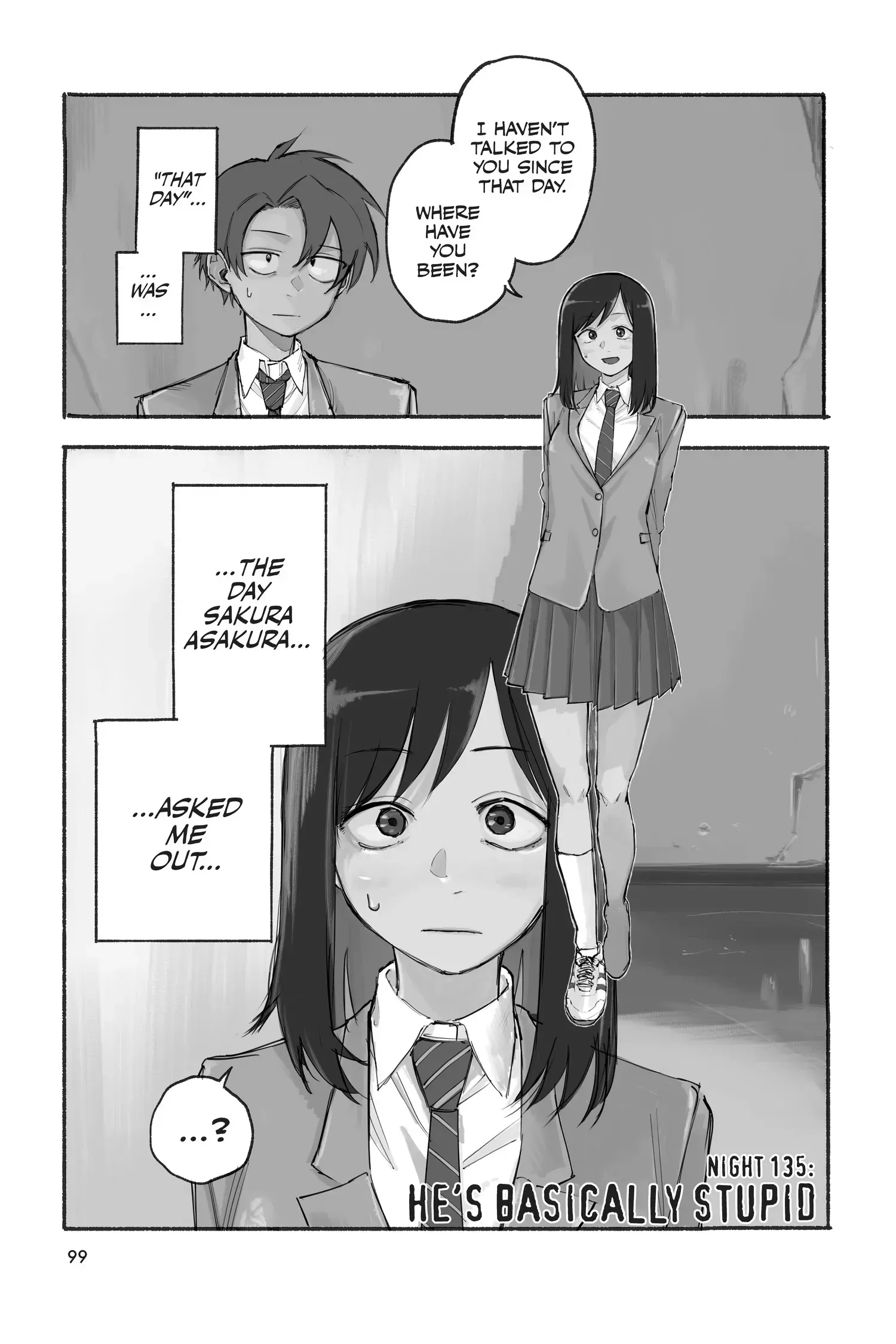 Read Yofukashi no Uta Chapter 135 Online