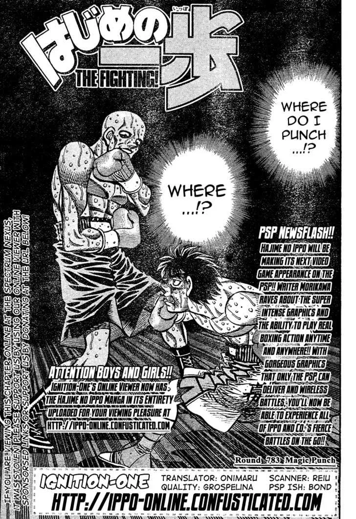 Read Hajime no Ippo Chapter 783 - Magic Punch Online