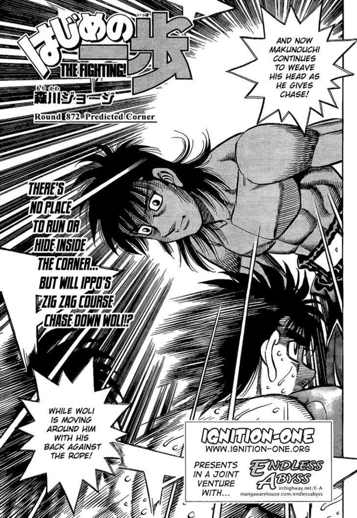 Read Hajime no Ippo Chapter 872 - Predicted Corner Online