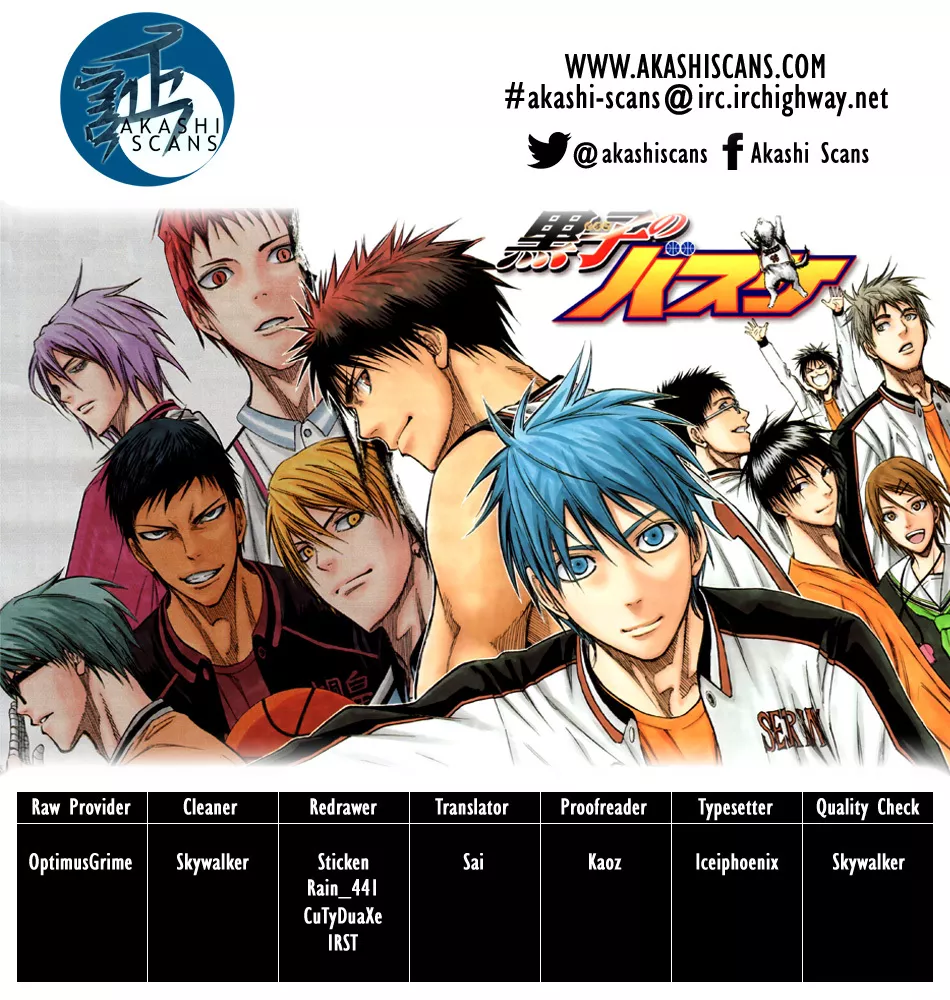 Read Kuroko no Basket Chapter 273 - This Is The Final Play Online