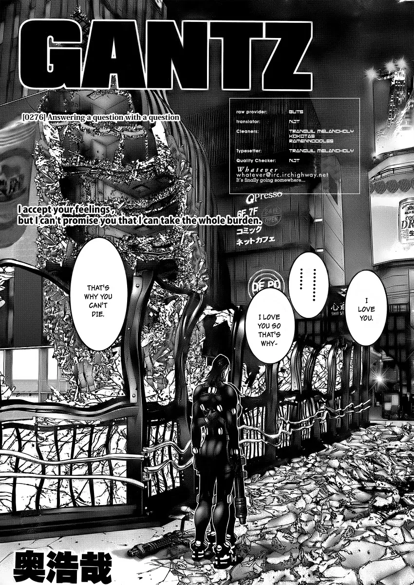 Read Gantz Chapter 276 - Questioning the Questioner Online