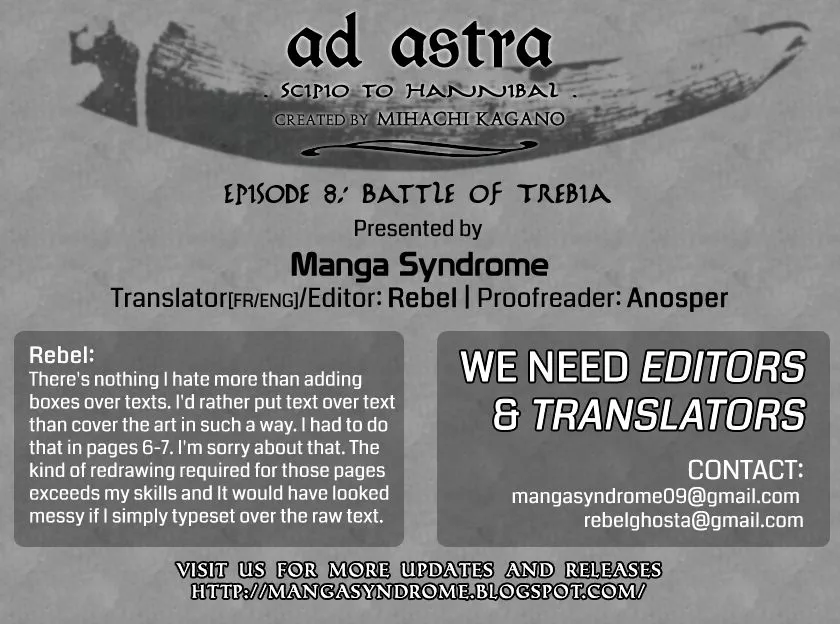 Read Ad Astra – Scipio to Hannibal Chapter 8 - Battle of Trebia Online