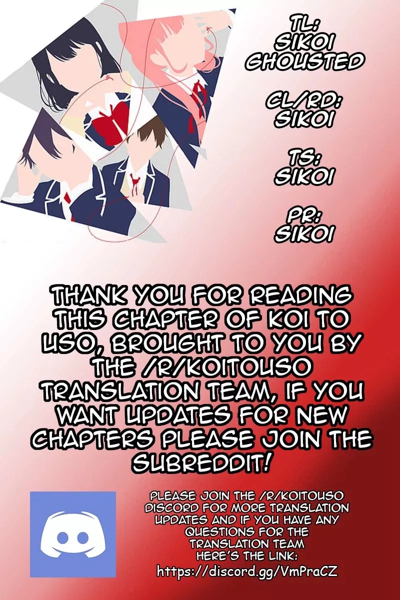 Read Koi to Uso Chapter 259 - A Clarification With Good Intentions Online