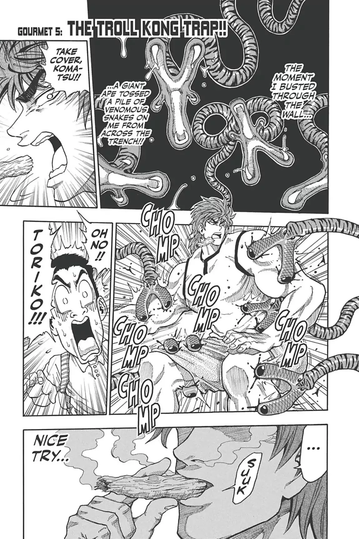 Read Toriko Chapter 5 - Vol.1 Gourmet 5: The Troll Kong Trap!! Online