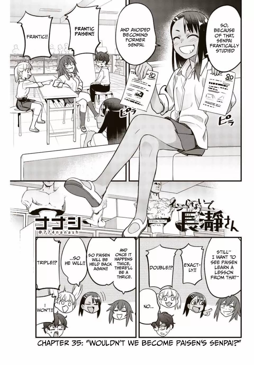 Read Please don’t bully me, Nagatoro Chapter 35 - Wouldn't We Become Paisen's Senpai? Online