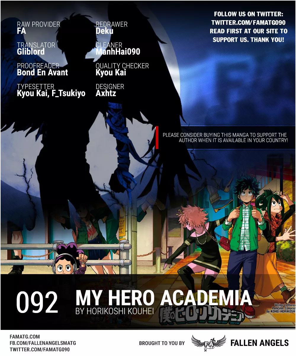 Read Boku no Hero Academia Chapter 92 - One For All Online