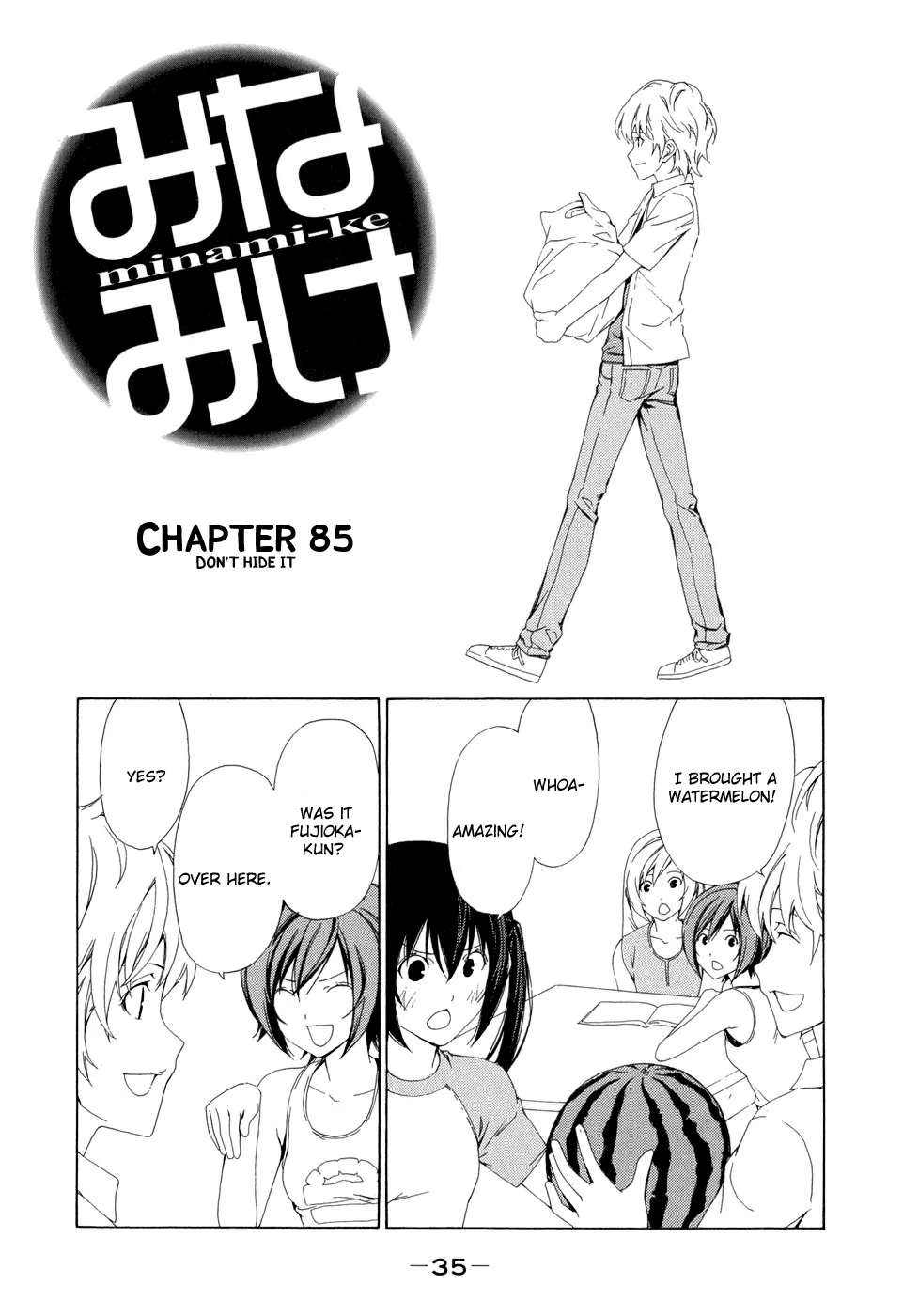 Read Minami-ke Chapter 85 - Don't Hide It Online