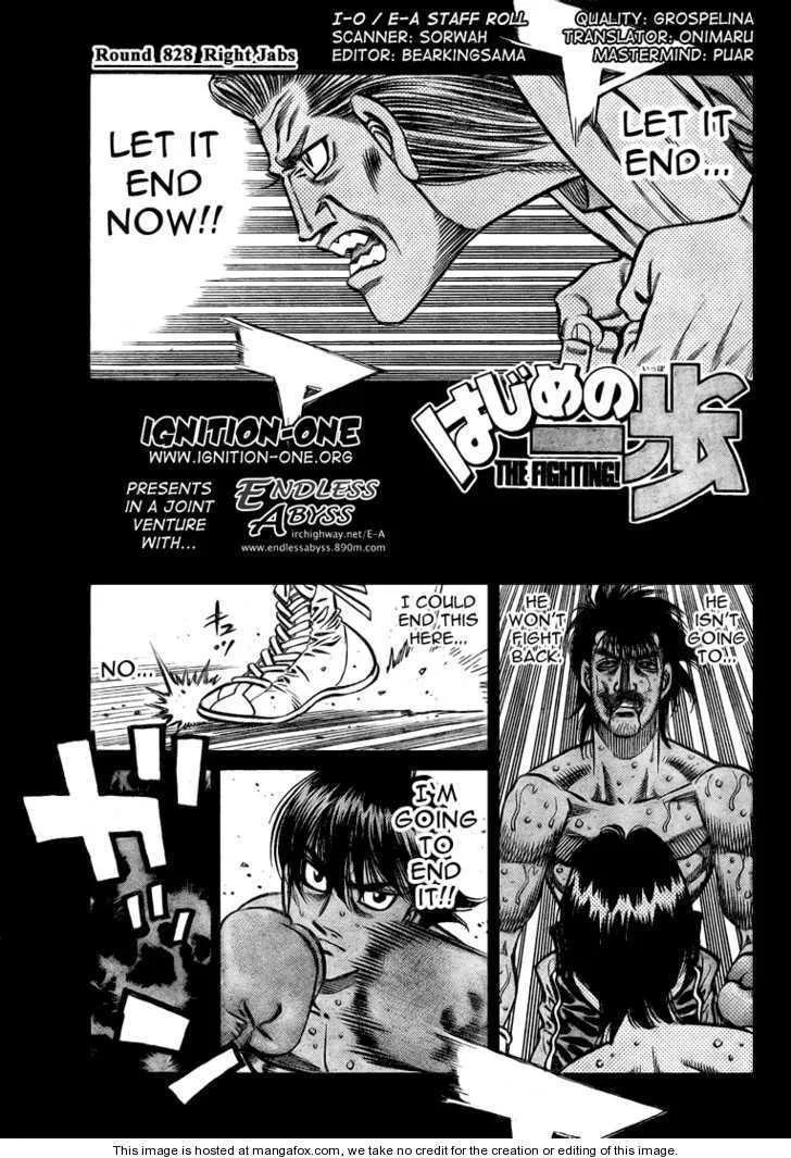 Read Hajime no Ippo Chapter 828 - Right Jabs Online