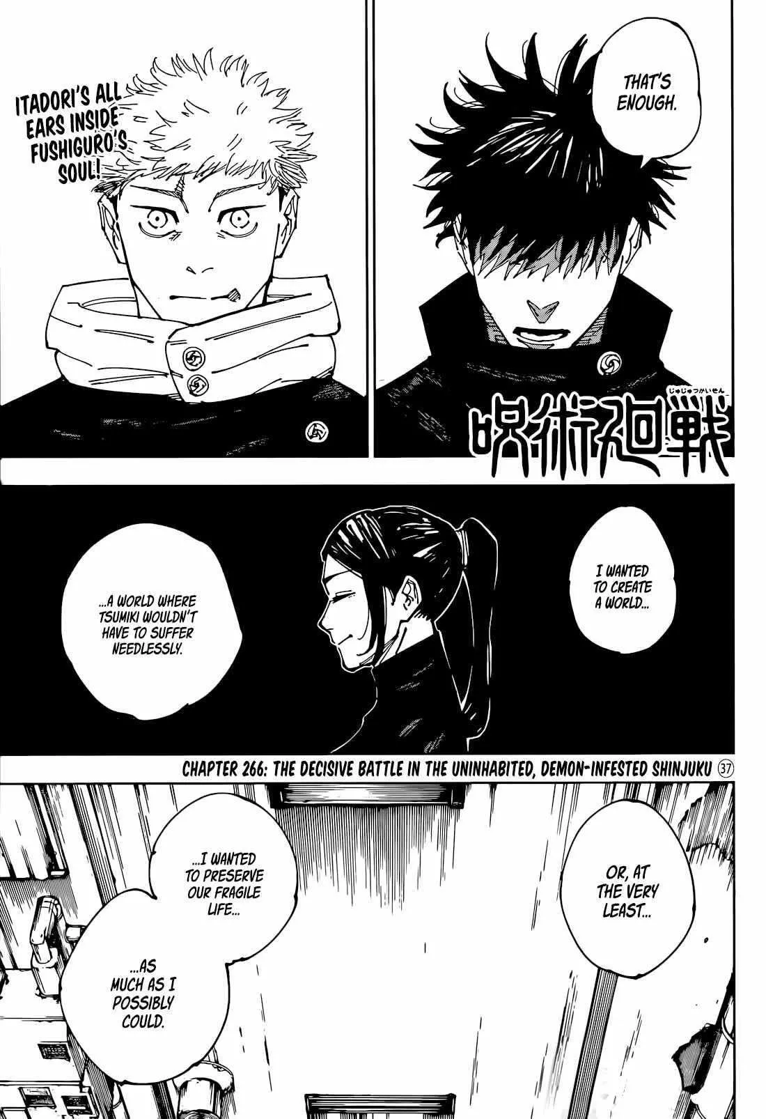 Read Jujutsu Kaisen Chapter 266 Online