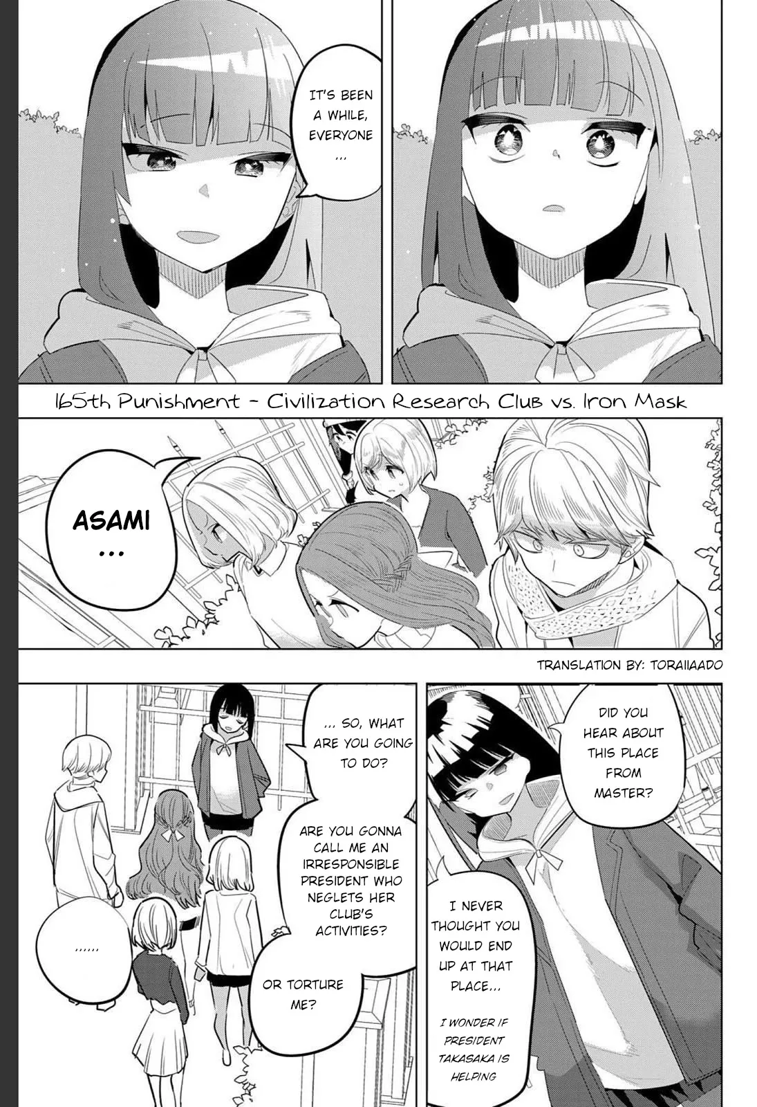 Read Houkago no Goumon Shoujo Chapter 165 - Civilization Research Club vs. Iron Mask Online