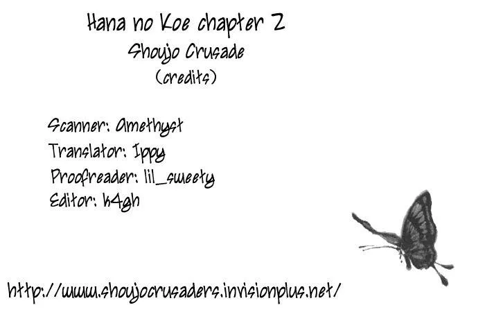 Read Hana no Koe Chapter 2 - The Butterfly Visits the Spring Garden Online
