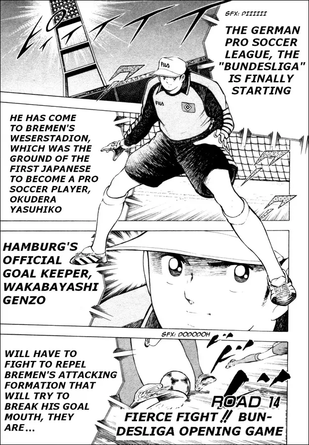 Read Captain Tsubasa Road to 2002 Chapter 14 - Fierce Fight!! Bundesliga Opening Game Online