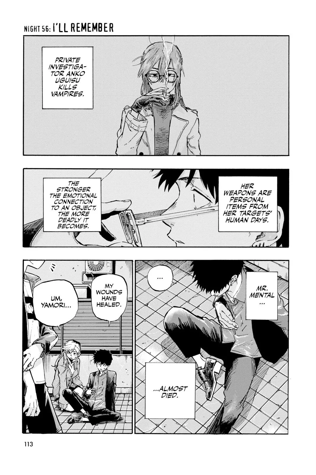 Read Yofukashi no Uta Chapter 56 Online
