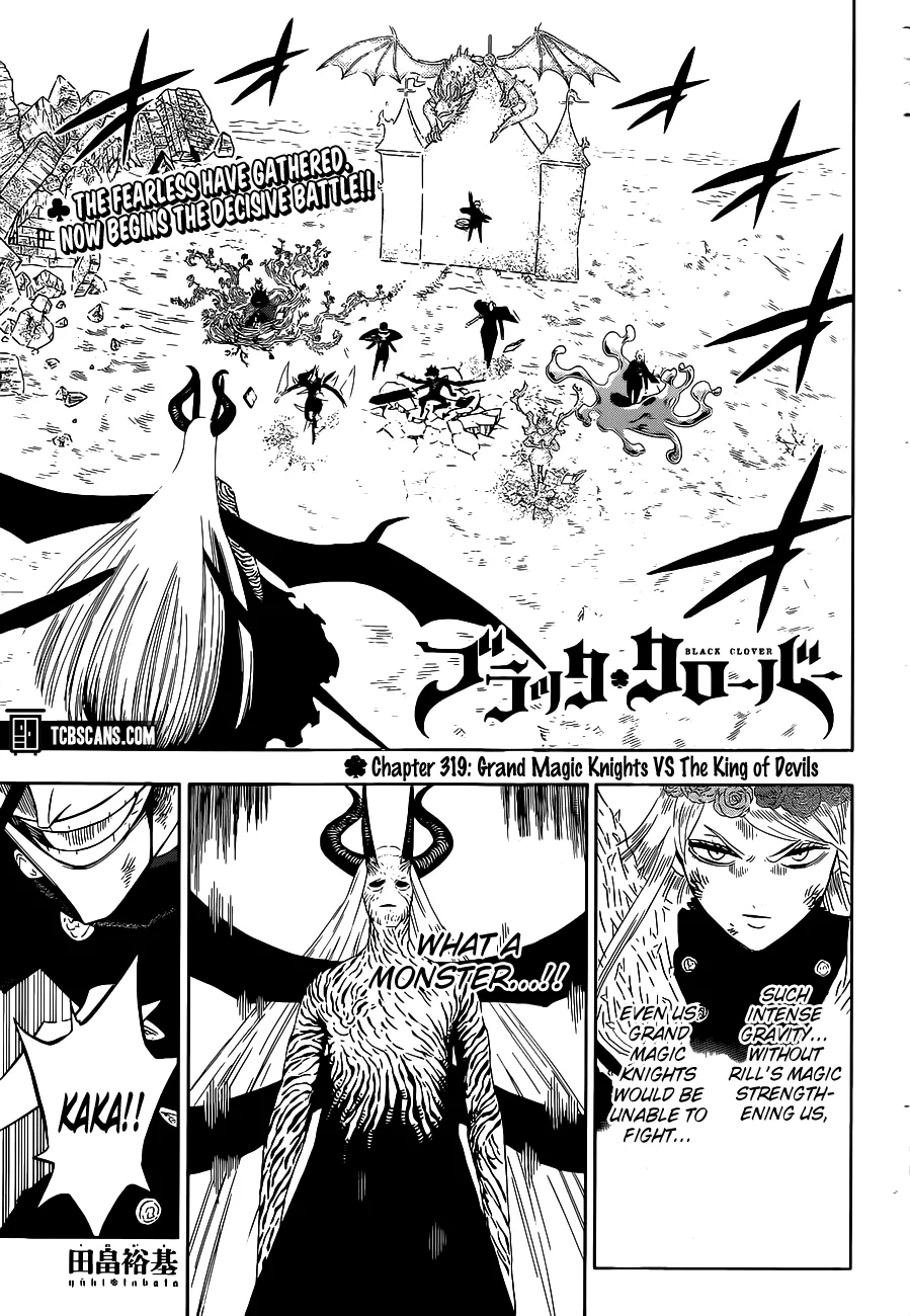 Read Black Clover Chapter 319 - Grand Magic Knights VS The King of Devils Online