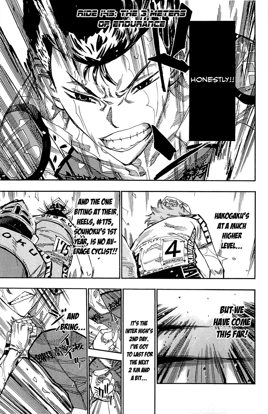 Read Yowamushi Pedal Chapter 145 - The 3 Meters of Perseverance Online