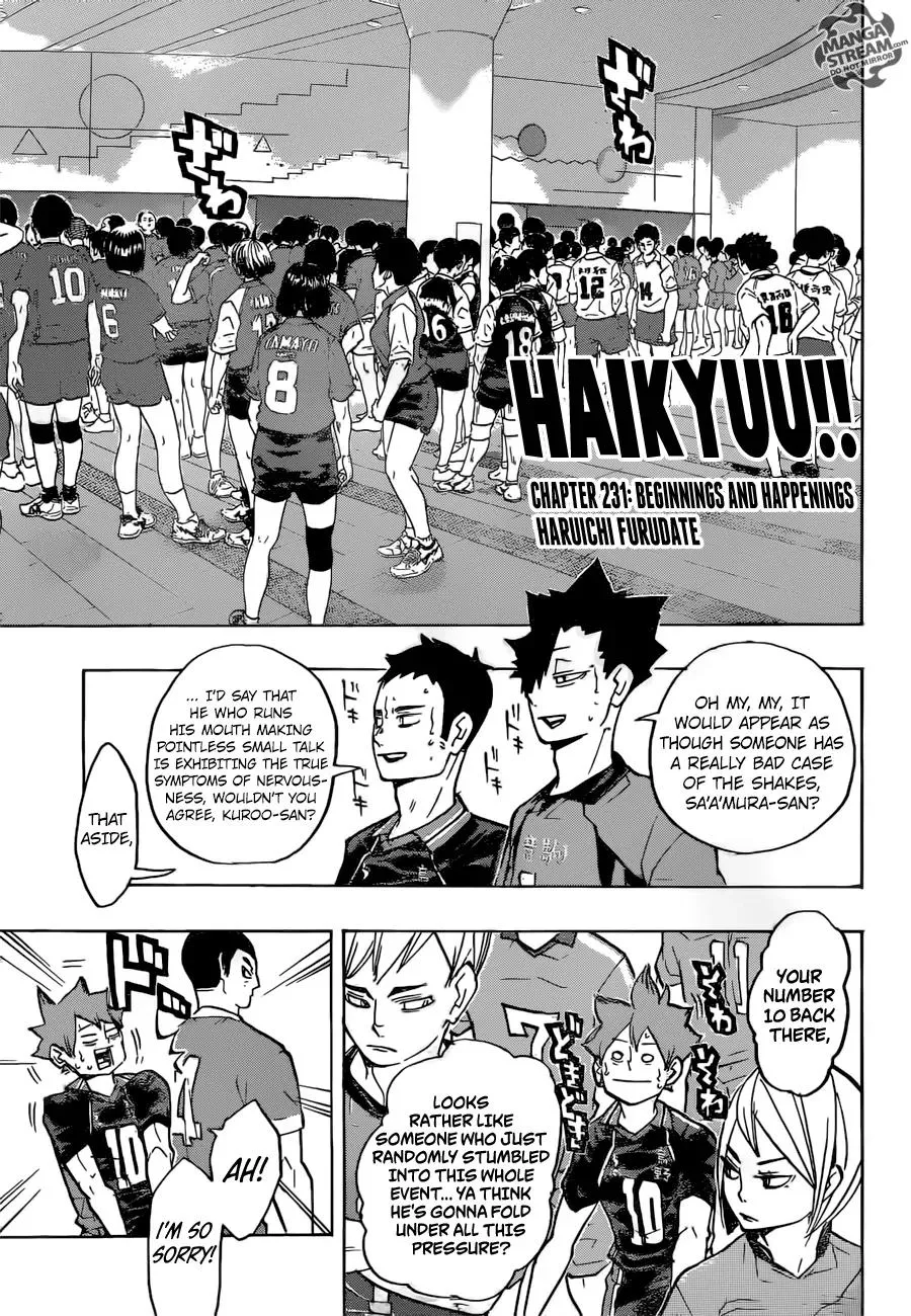 Read Haikyu!! Chapter 231 - Beginnings and Happenings Online