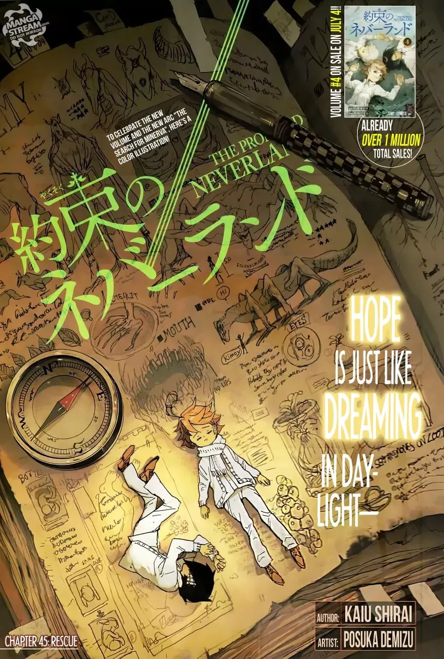 Read Yakusoku no Neverland Chapter 45 - Rescue Online