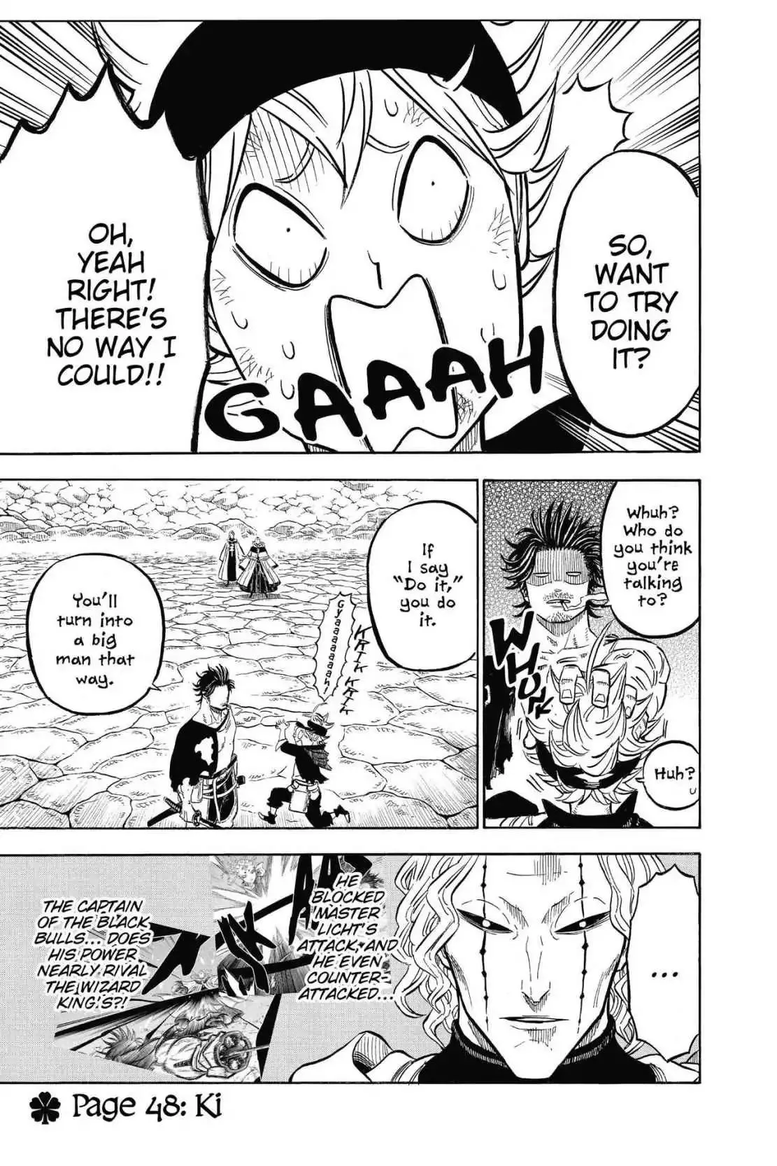 Read Black Clover Chapter 48 - Vol.6 Page 48: Ki Online