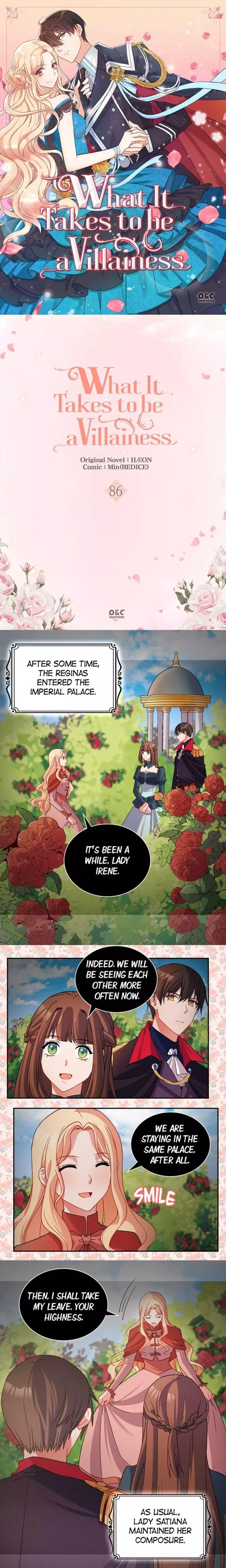 Read What It Takes to Be a Villainess Chapter 86 Online